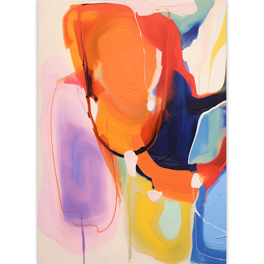 Vibrant Abstraction Poster
