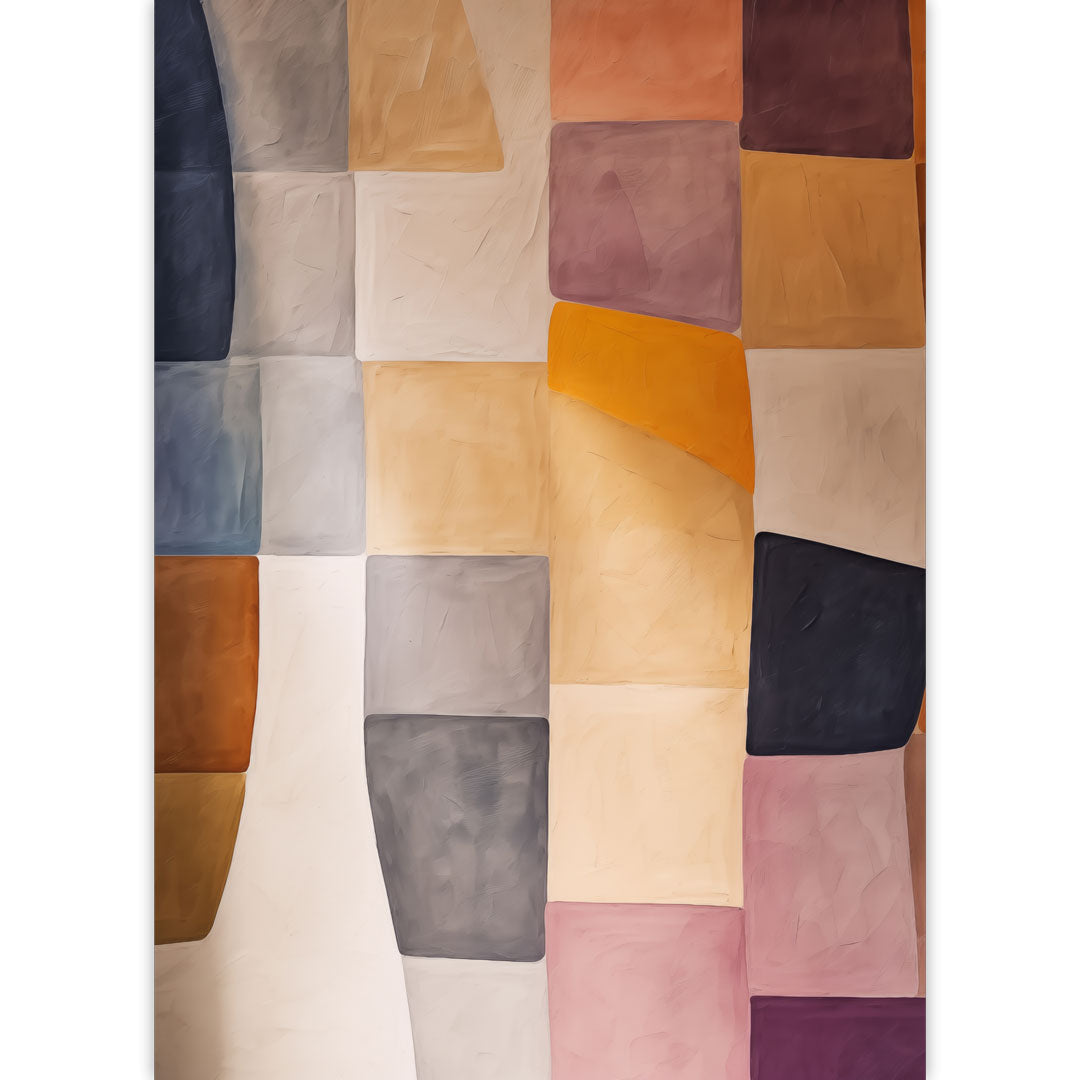 Patchwork Harmony Poster