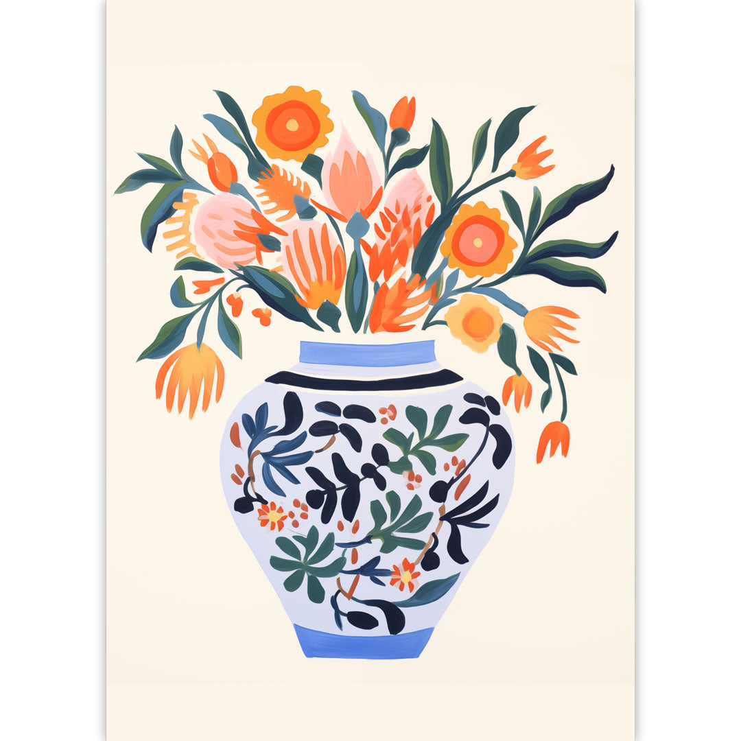 Floral Vase Poster
