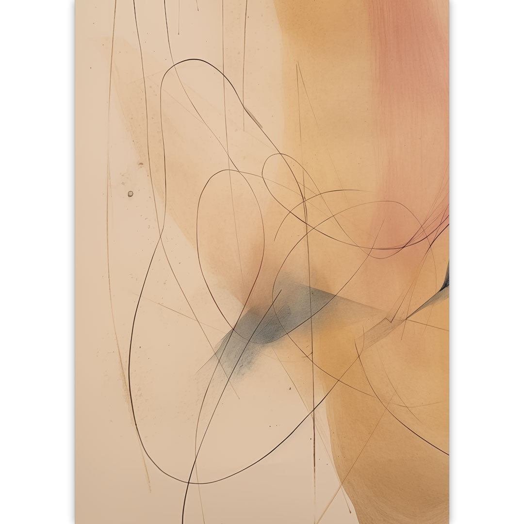 Abstract Curves Poster