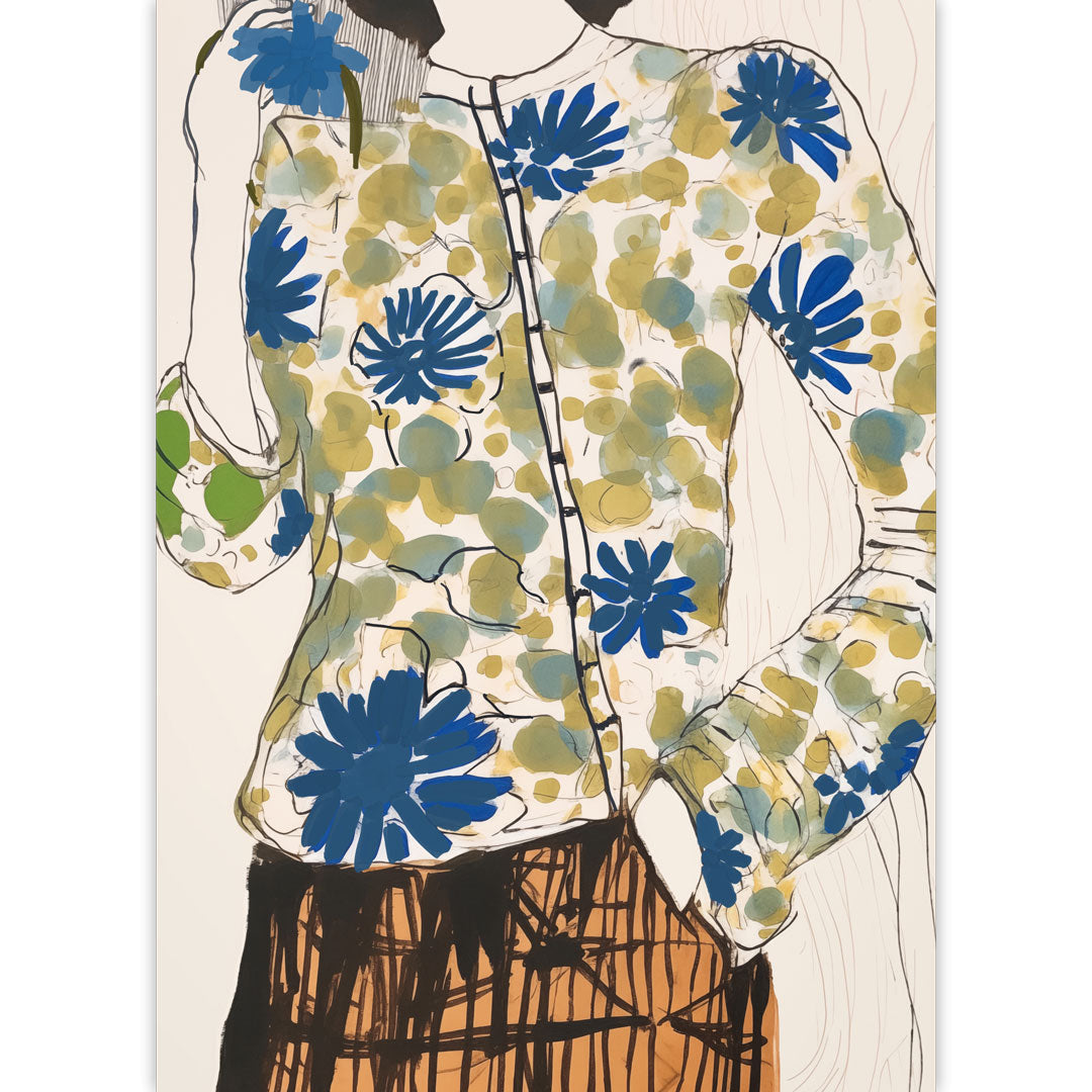 Floral Blouse Poster