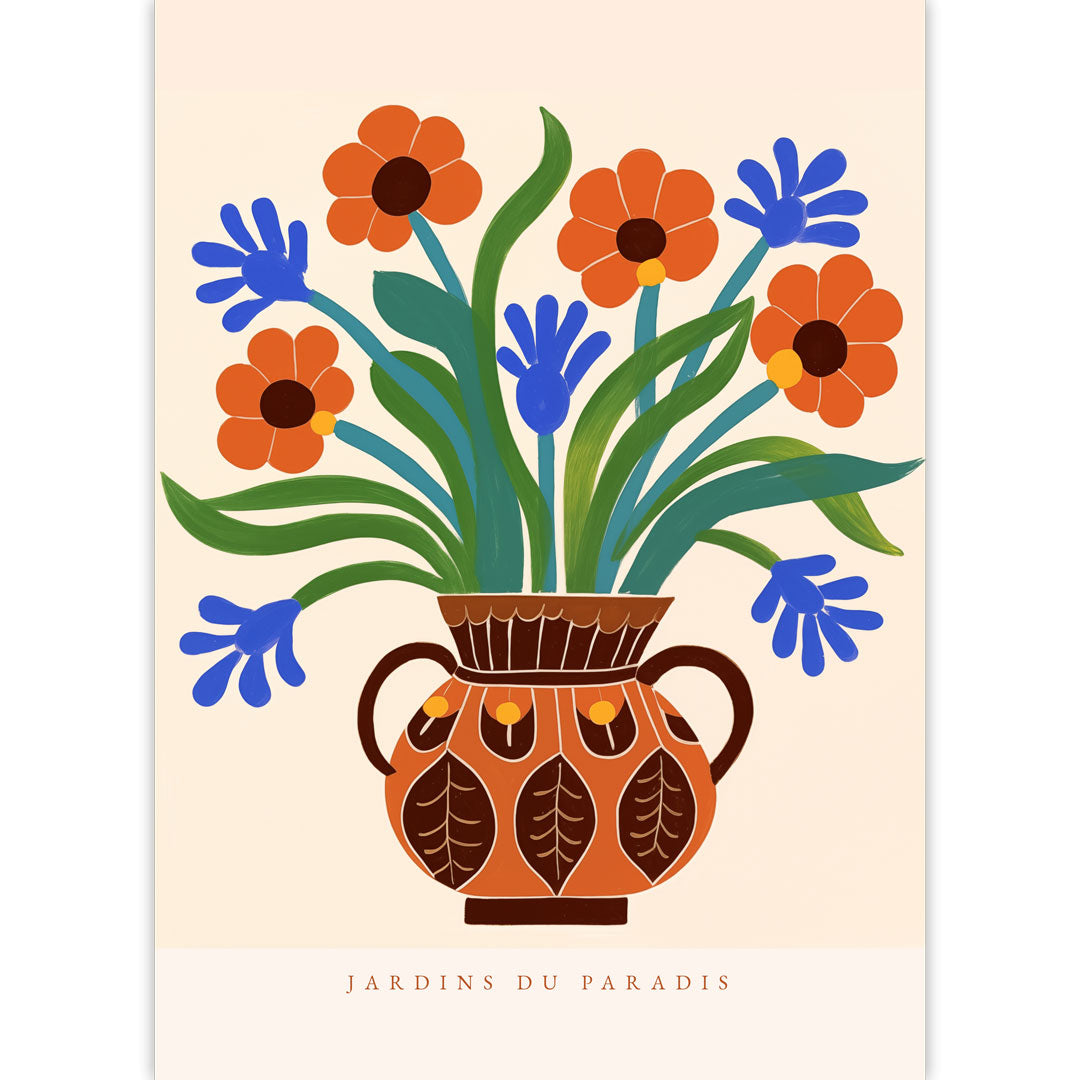 Paradise Flowers Poster