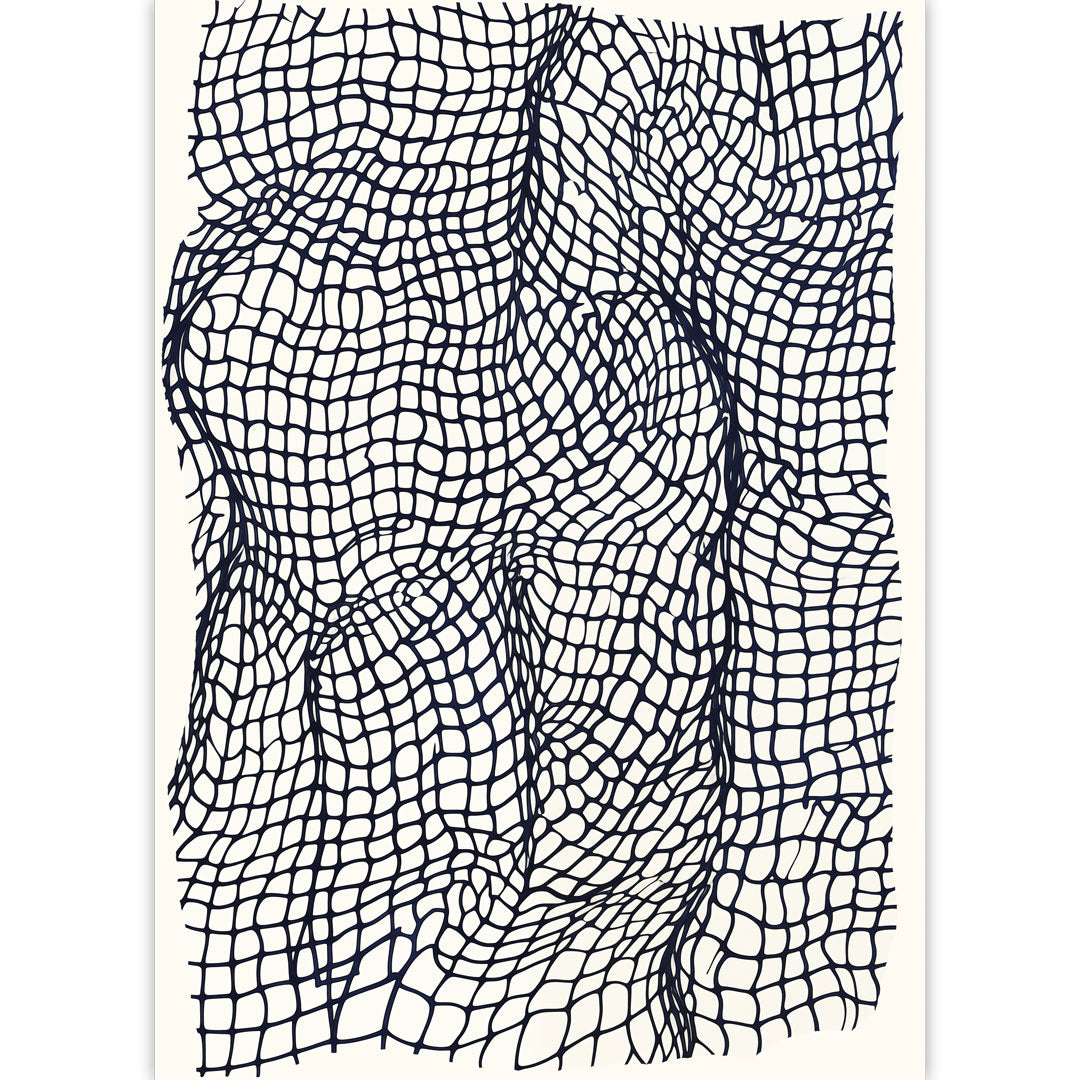 Abstract Net Pattern Poster