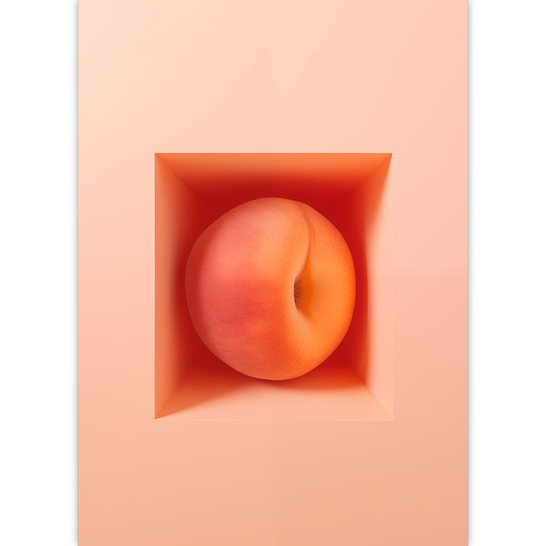 Peach in a Box Poster
