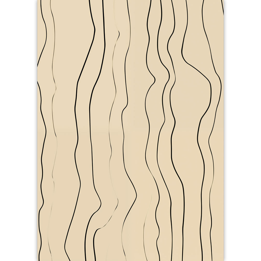 Flowing Line Art Poster