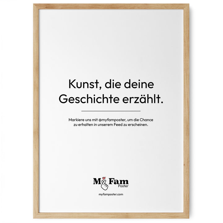 bilderrahmen eiche 40x60 my fam poster