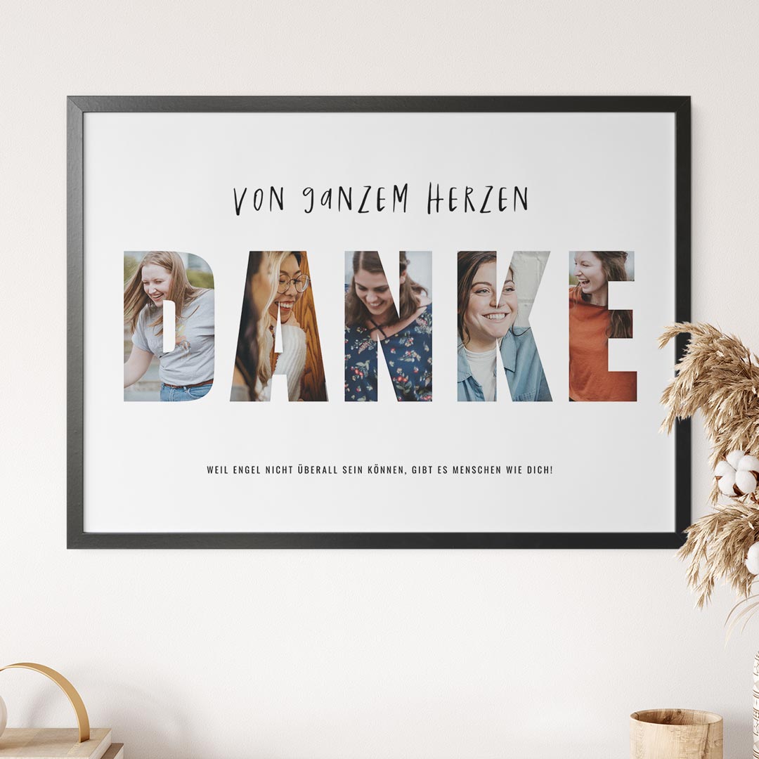 Fotocollage Danke | MY FAM POSTER