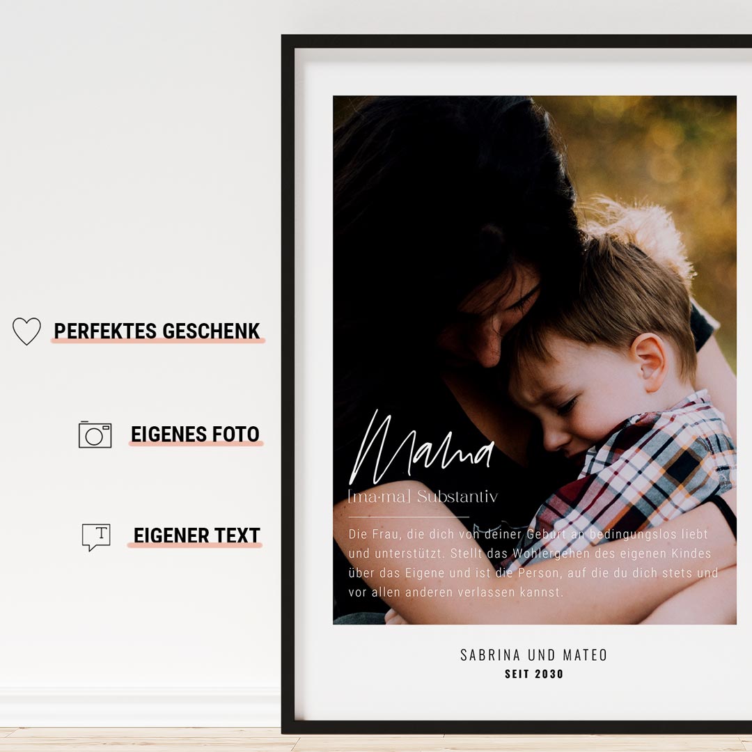 geschenk mama muttertag poster