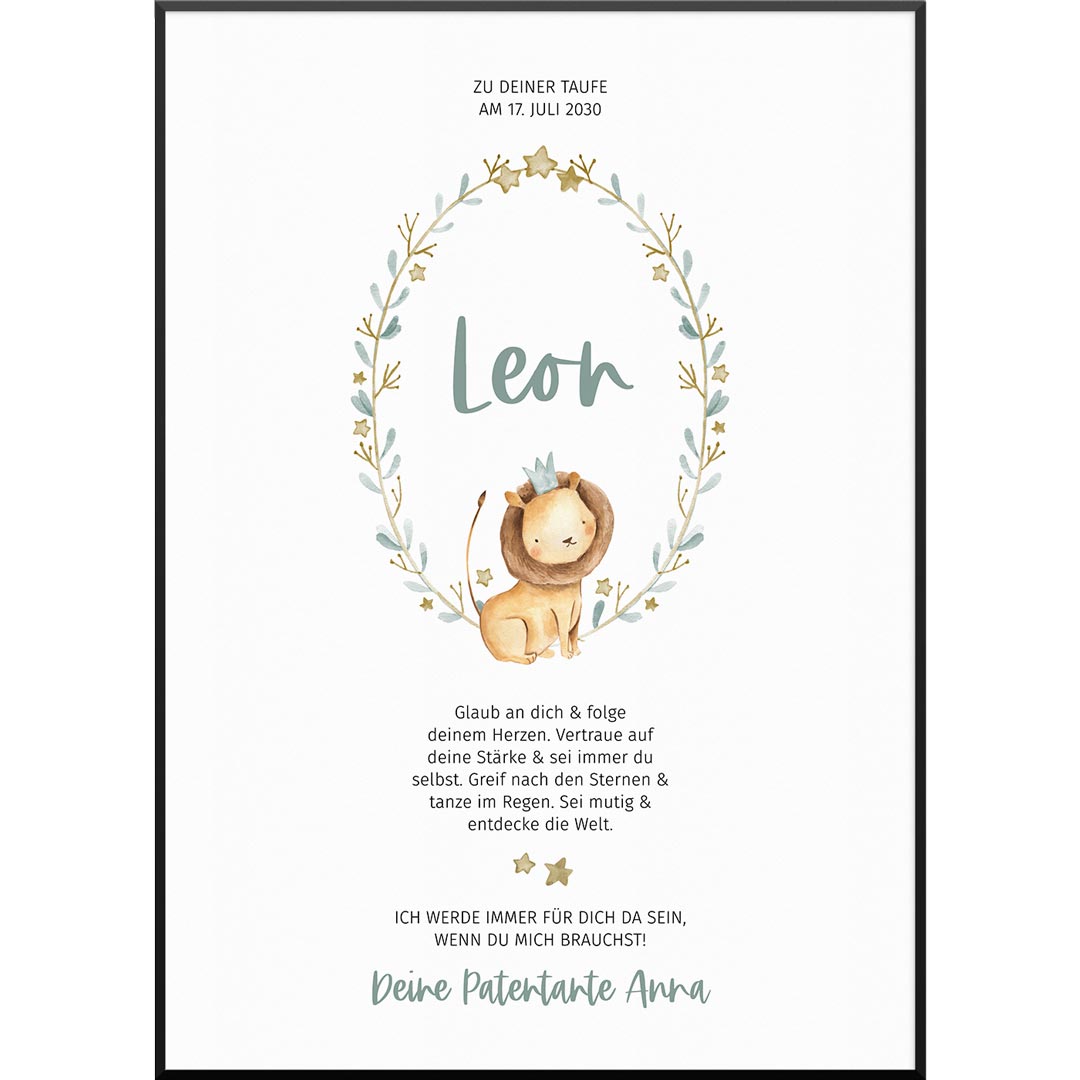 geschenk zur taufe personalisiert