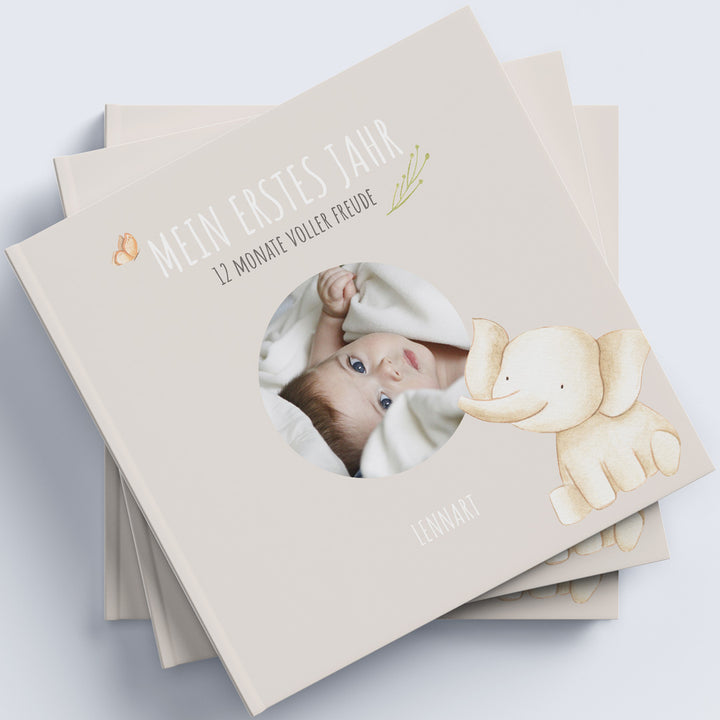 personalisiertes babytagebuch calm