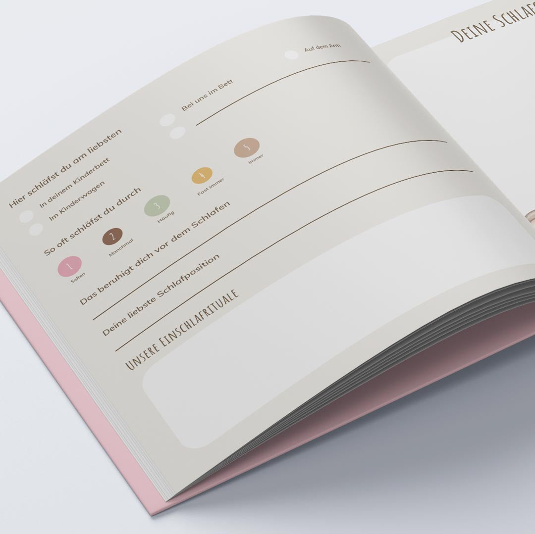 personalisiertes mädchen babytagebuch