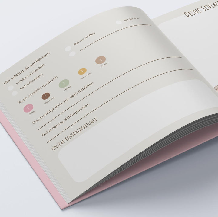 personalisiertes mädchen babytagebuch