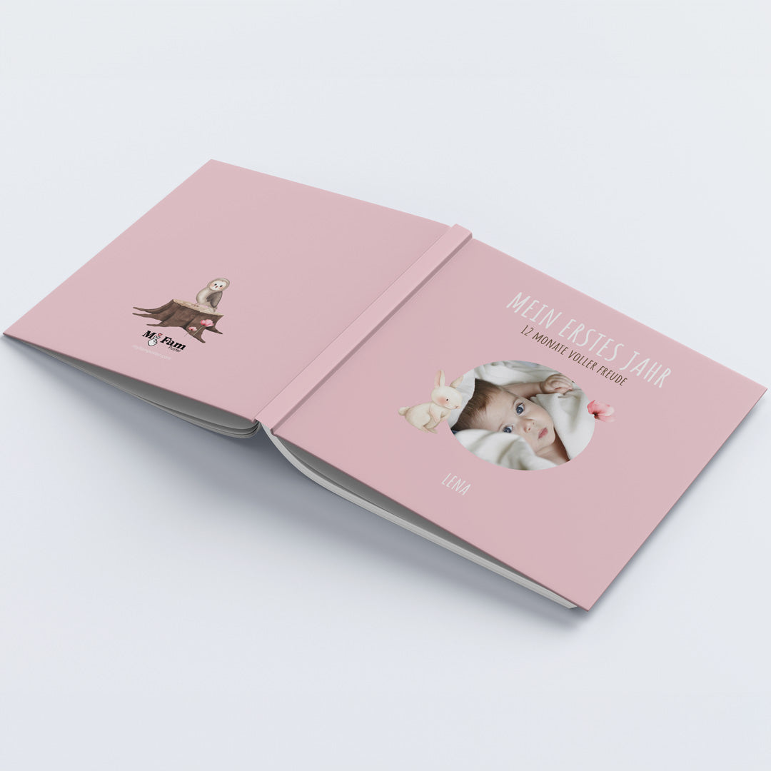personalisiertes mädchen-babytagebuch