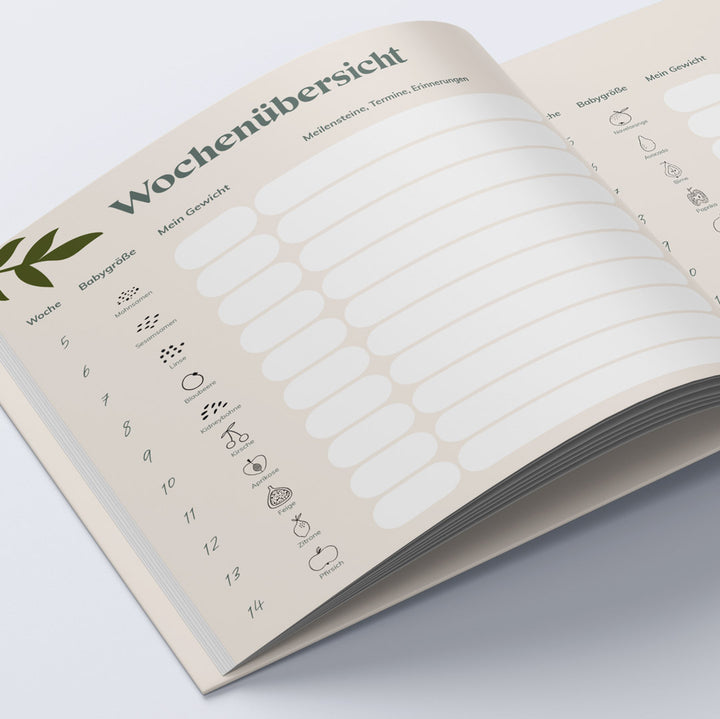 tagebuch für schwangere