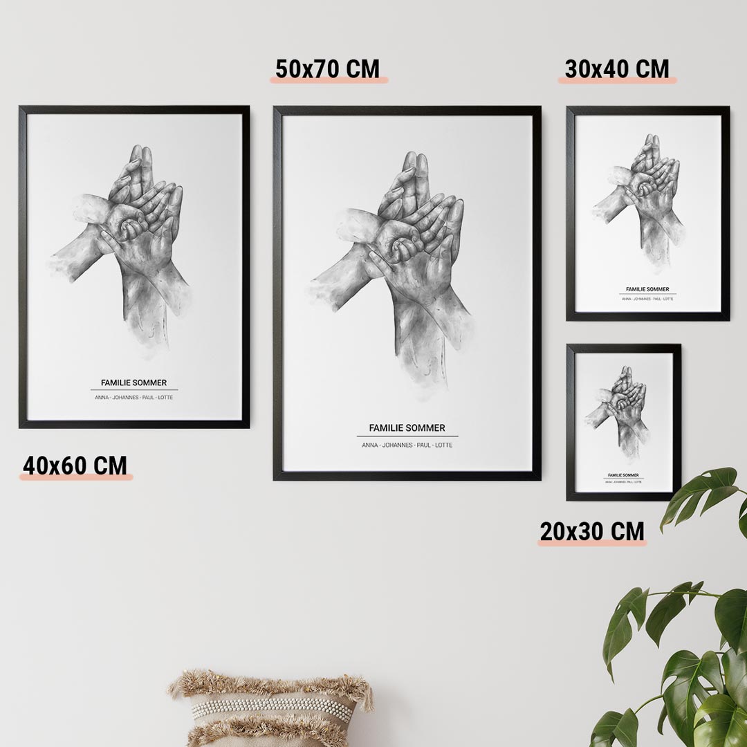 geschenk für familie poster