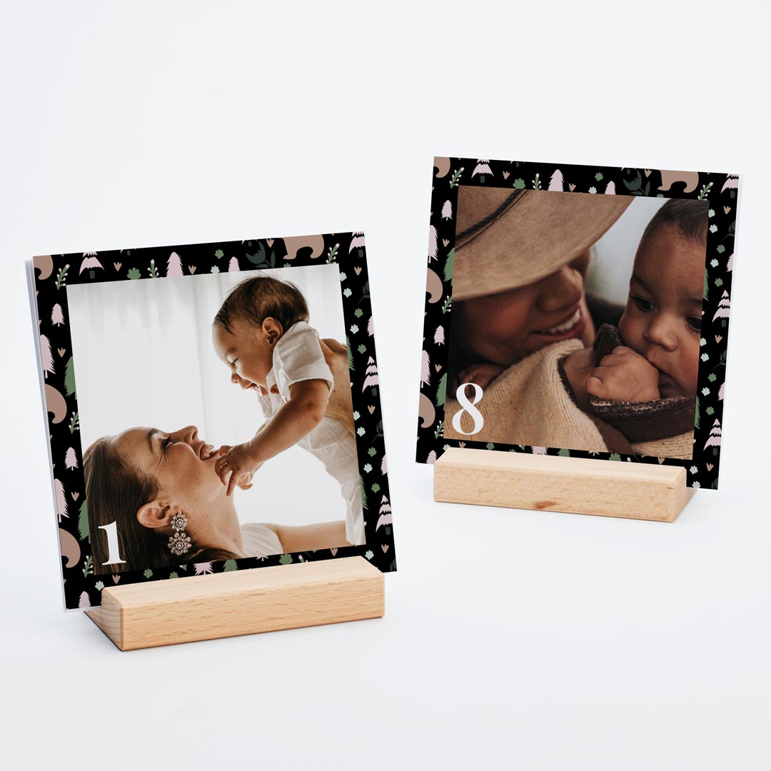 adventskalender im holzaufsteller