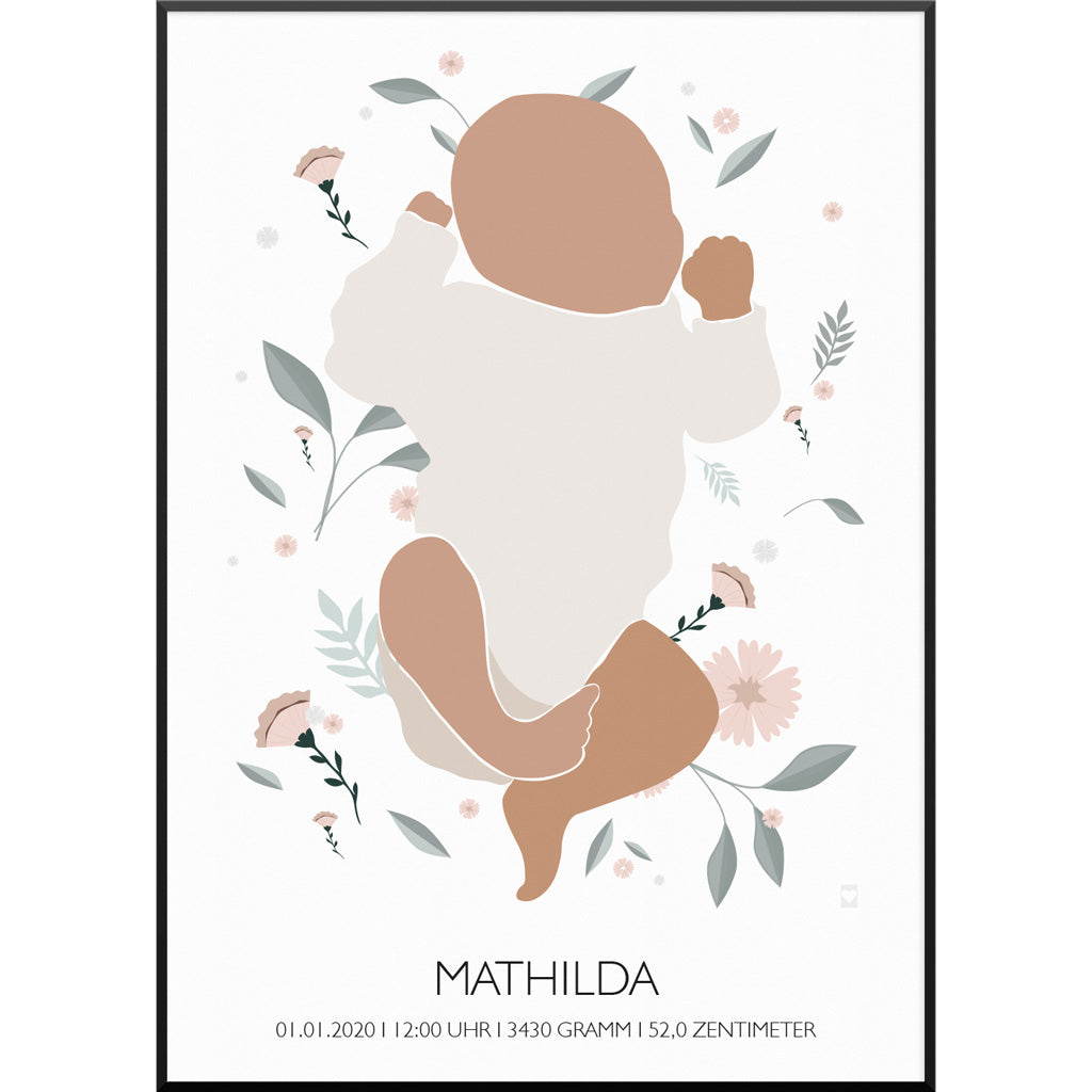 baby poster geburtsposter personalisiert