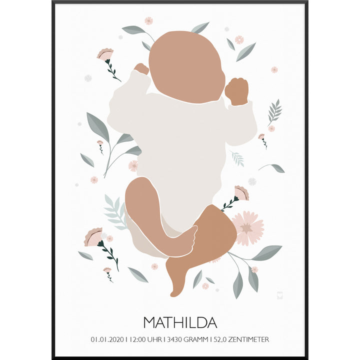 baby poster geburtsposter personalisiert