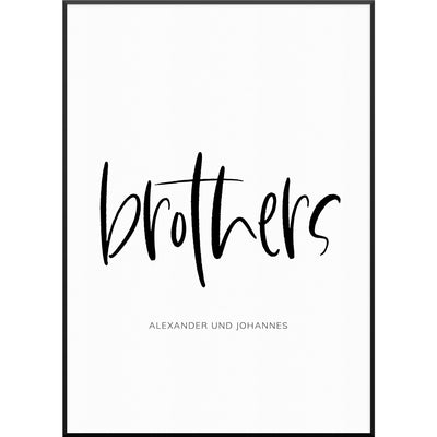 brothers bruder poster personalisiert