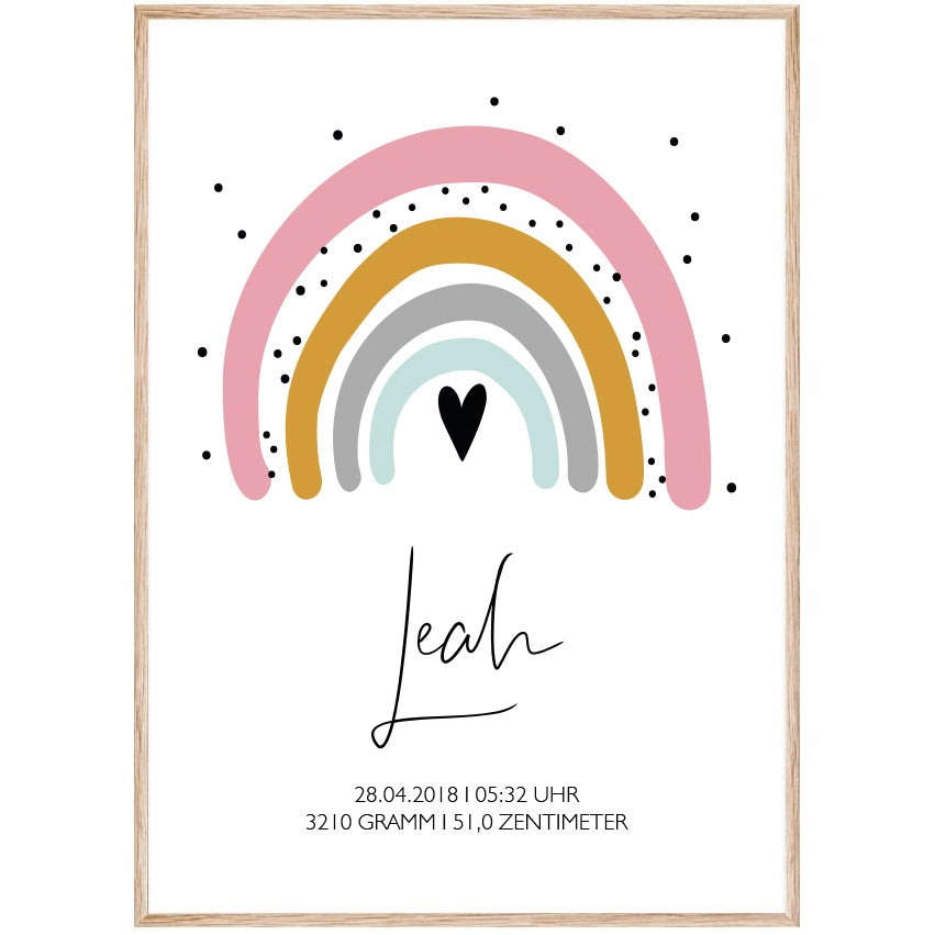 bilderrahmen eiche a3 29.7x42 my fam poster