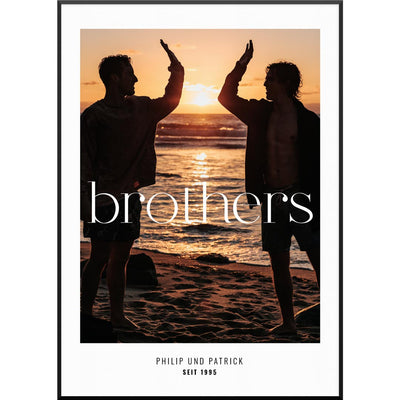 bruder poster geschenk brothers fotoposter