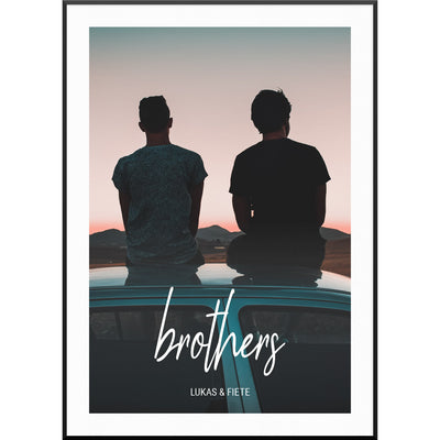 brothers fotoposter personalisiert