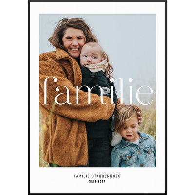 geschenk familie fotoposter familienposter