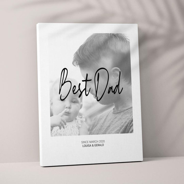 leinwandbild papa foto