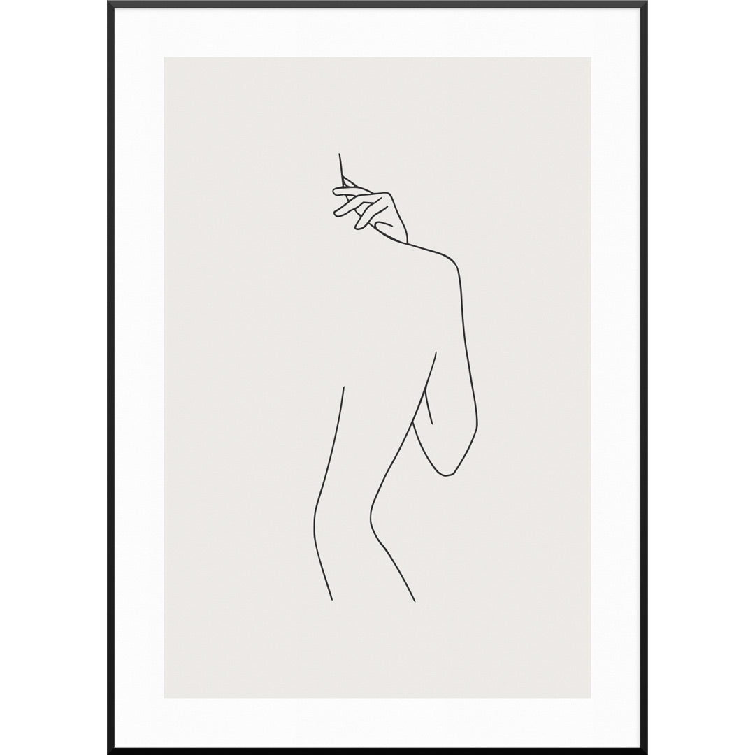 Minimal Lines Body No1 Poster MY FAM POSTER