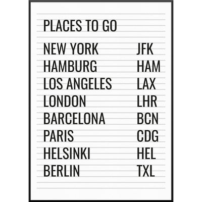 destinations poster reise personalisierte poster travel