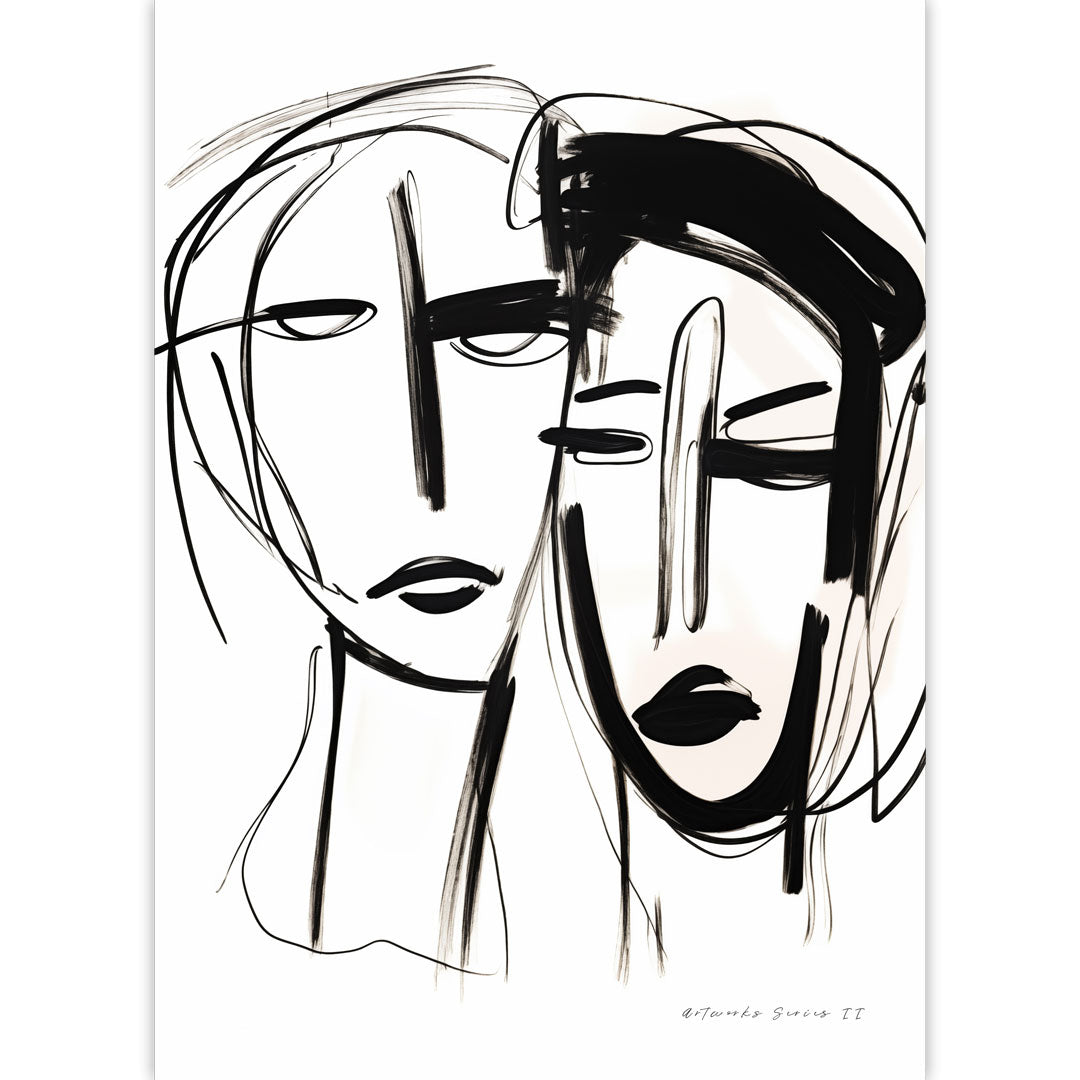 Dual Faces Poster