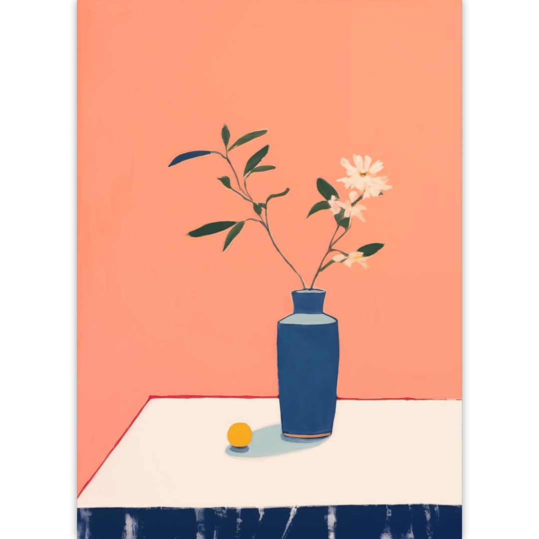 Vase On The Counter Poster