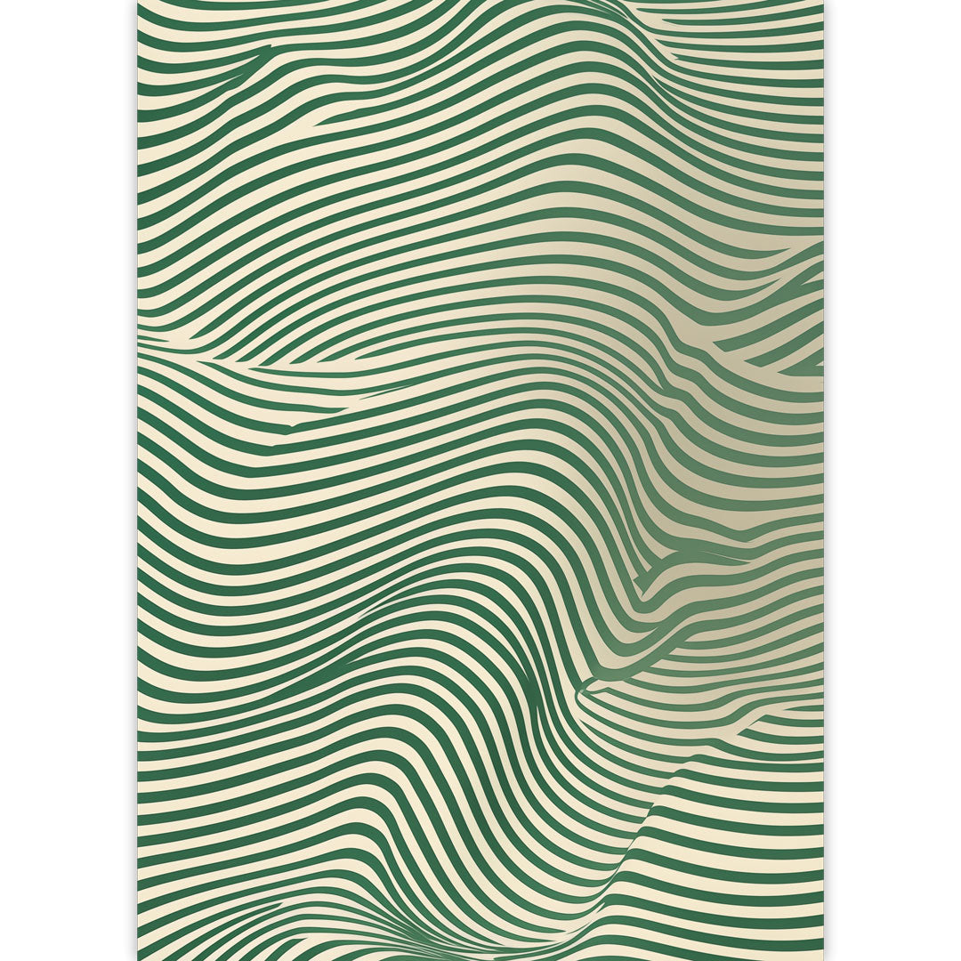 Green Waves Poster