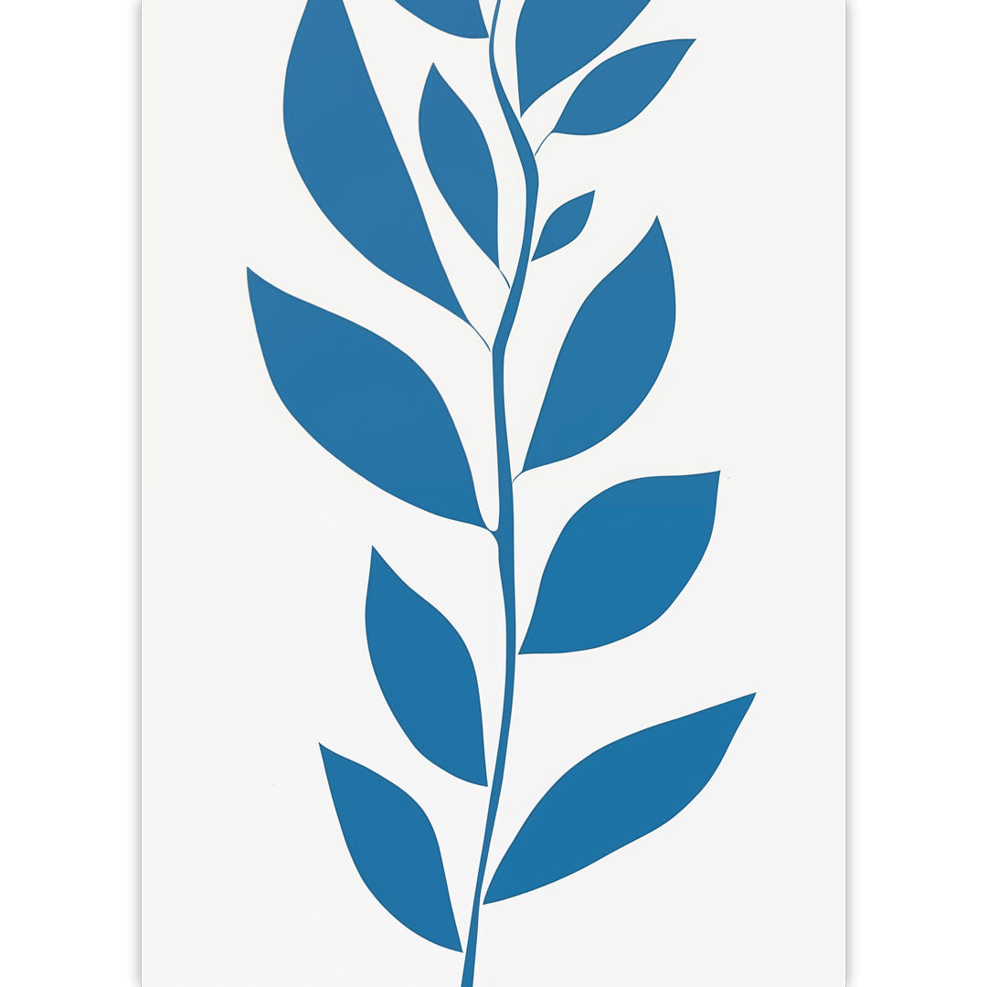 Blue Leaves Poster