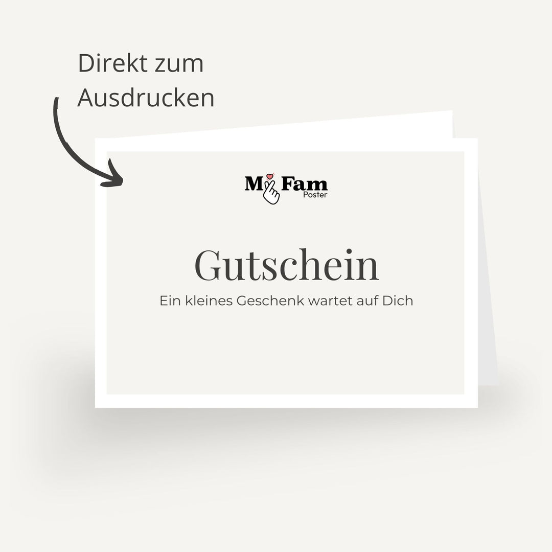 myfamposter geschenkgutschein