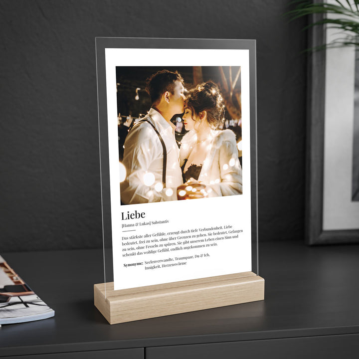 acrylglas liebe personalisiert