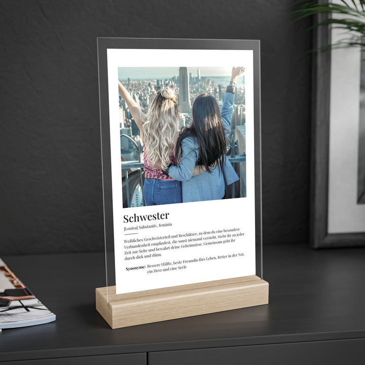 acryl-print definition schwester