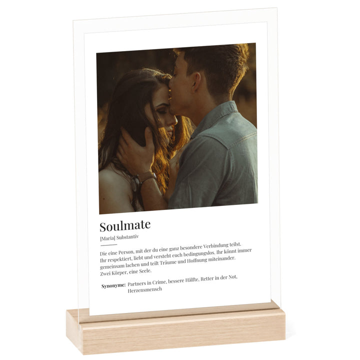 personalisiertes acrylglas geschenk soulmate