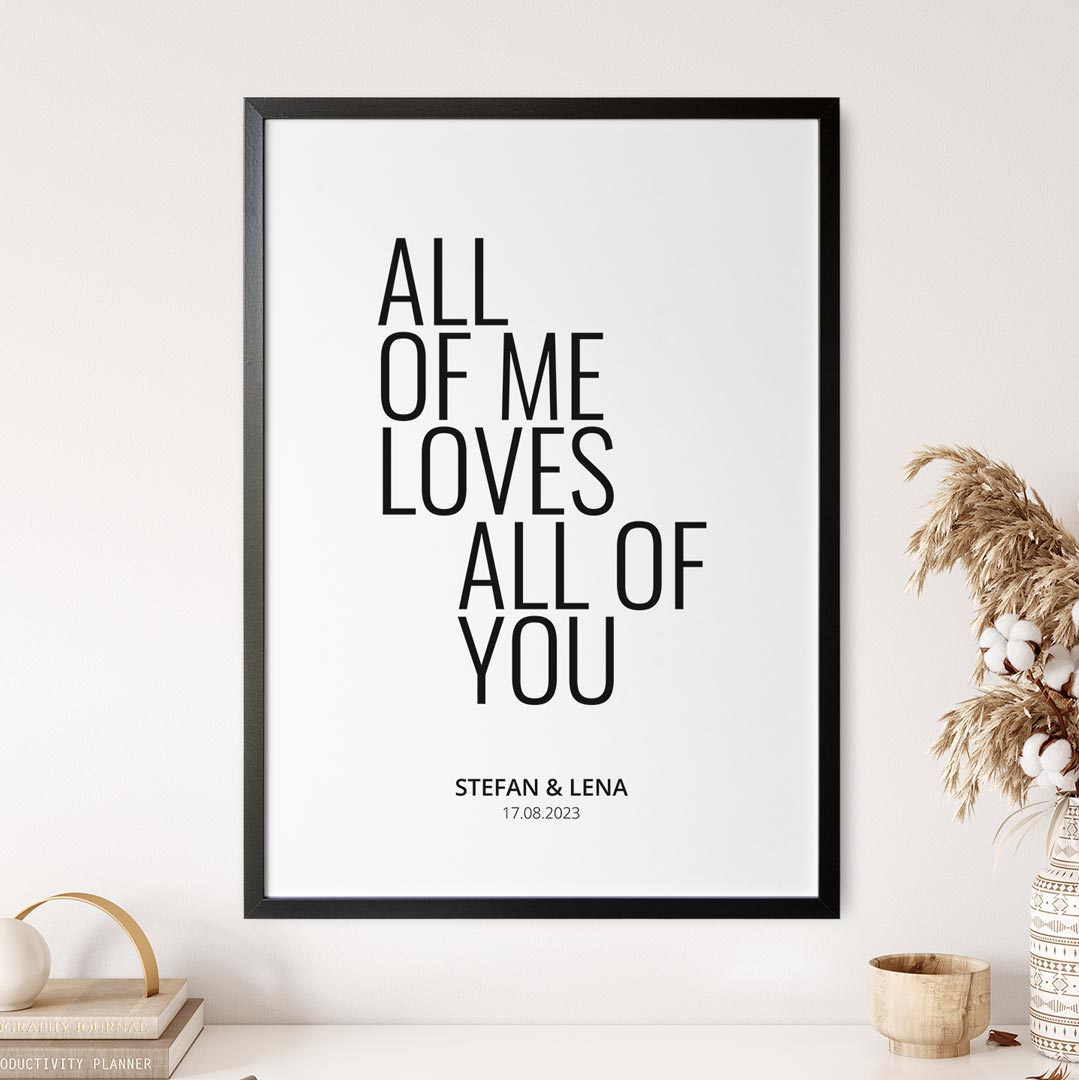 geschenk für freund freundin poster