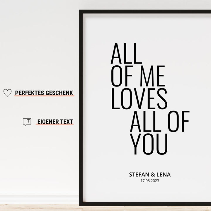 hochzeitsposter all of me