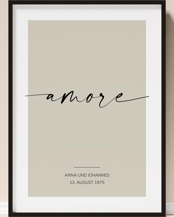 valentinstag geschenk poster amore