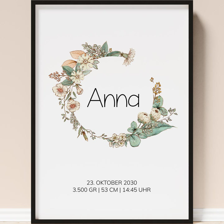 geschenk zur geburt poster
