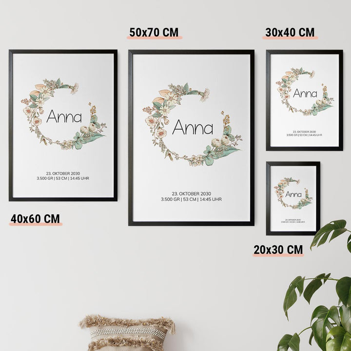 geschenk zur geburt poster