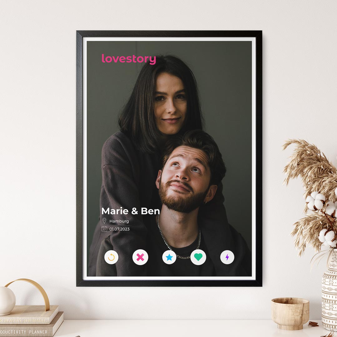 valentinstag geschenk tinder poster
