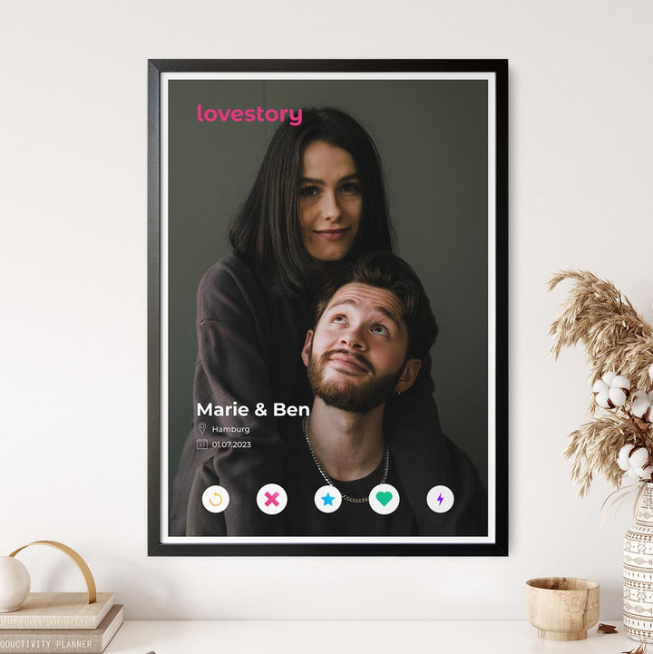 valentinstag geschenk tinder poster