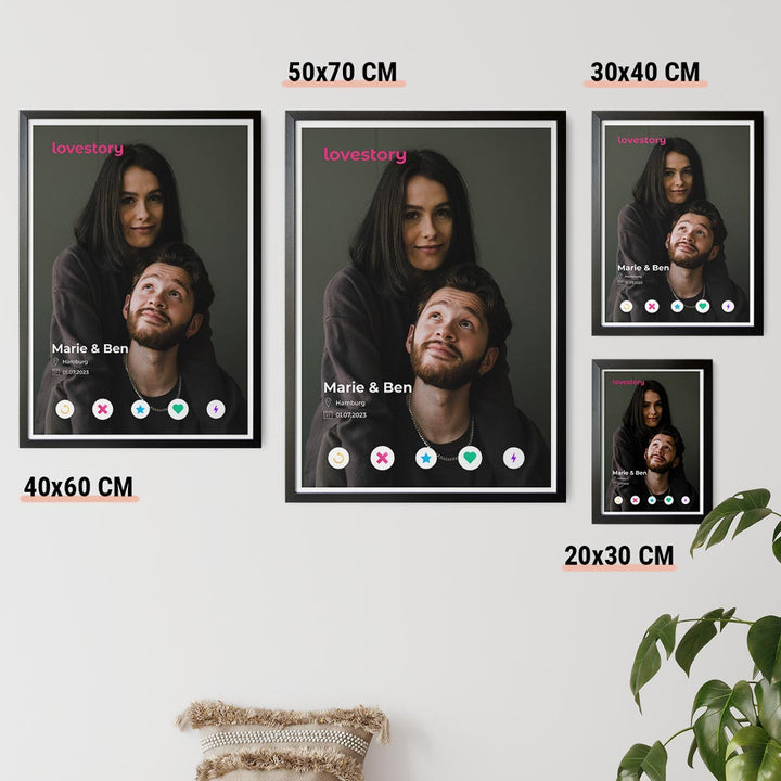 fotoposter personalisiert für pärchen