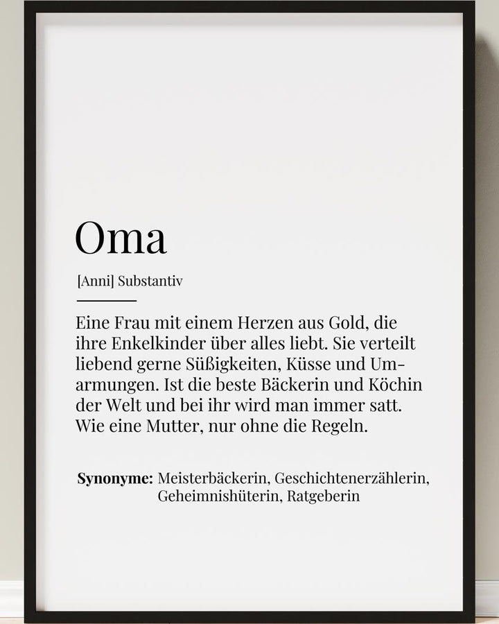 poster oma personalisiert