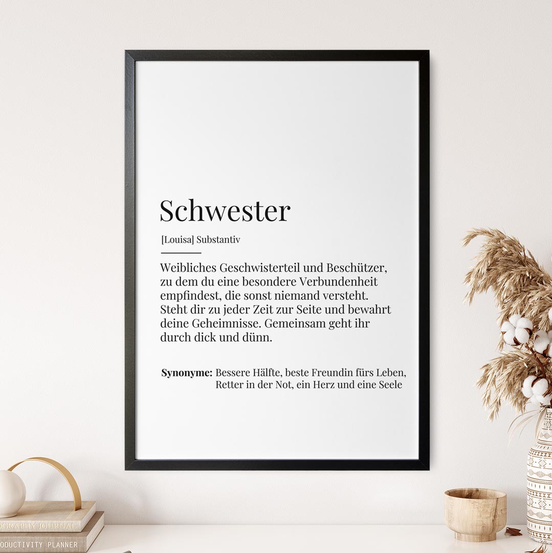 definition schwester poster