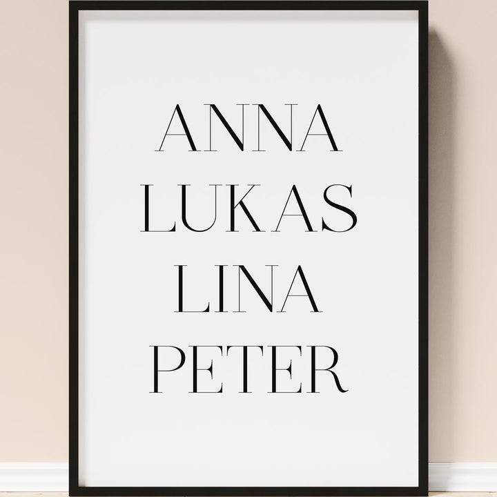 namensposter personalisiert