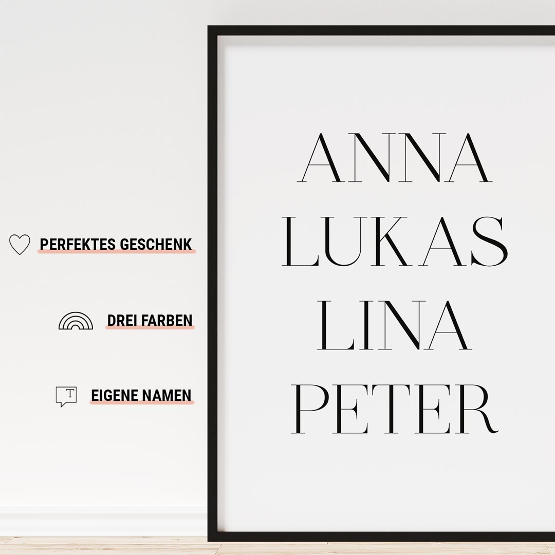 geschenk für freunde familie personalisiert